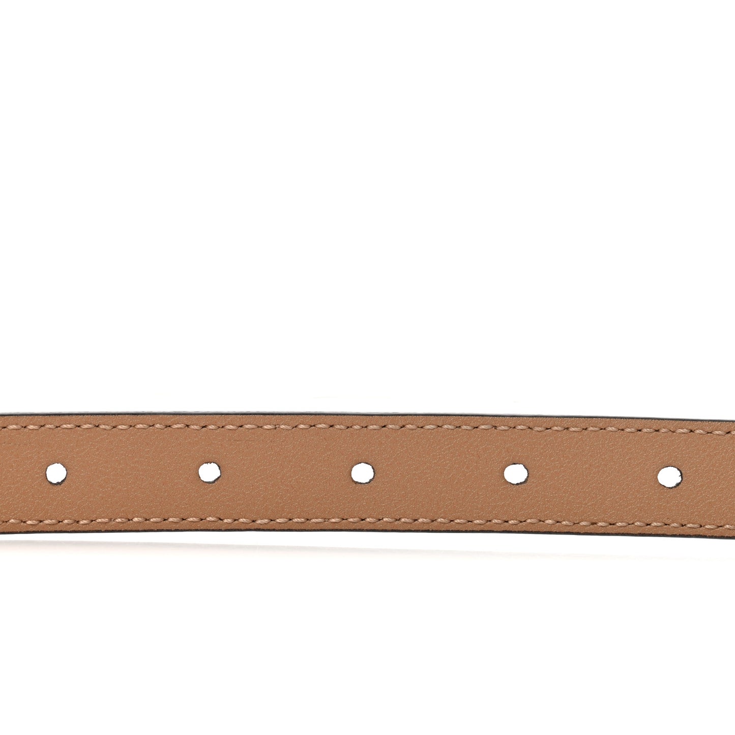 Moon Calfskin Double G Belt 80 32 Natural Tan