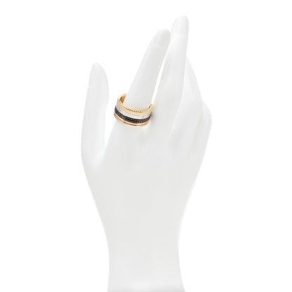 Boucheron 18K Pink Yellow White Gold PVD Large Quatre Classique Ring 59 8.75 2 of 8