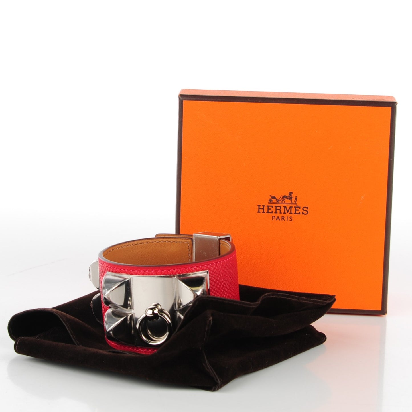 Epsom Collier De Chien CDC Bracelet S Rouge Casaque