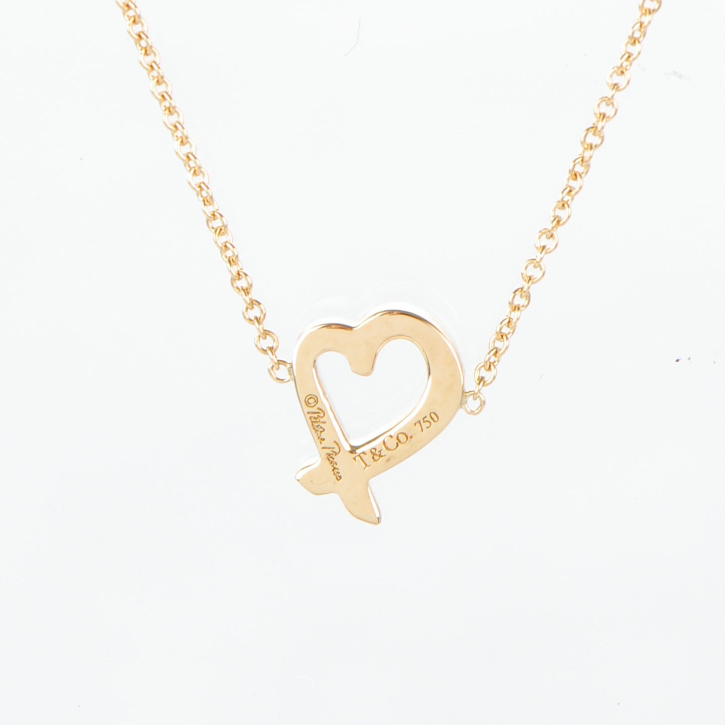 18K Yellow Gold Paloma Picasso Loving Heart Necklace