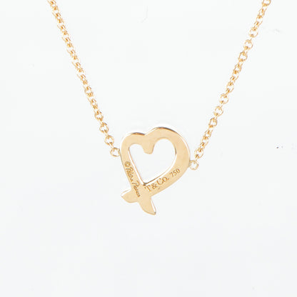 Tiffany 18K Yellow Gold Paloma Picasso Loving Heart Necklace 4 of 7
