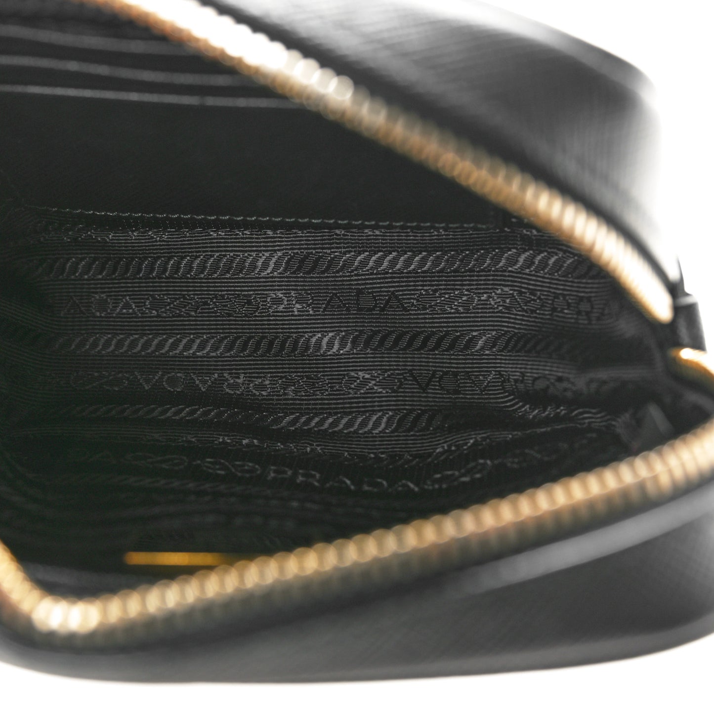 Saffiano Mini Camera Crossbody Bag Black