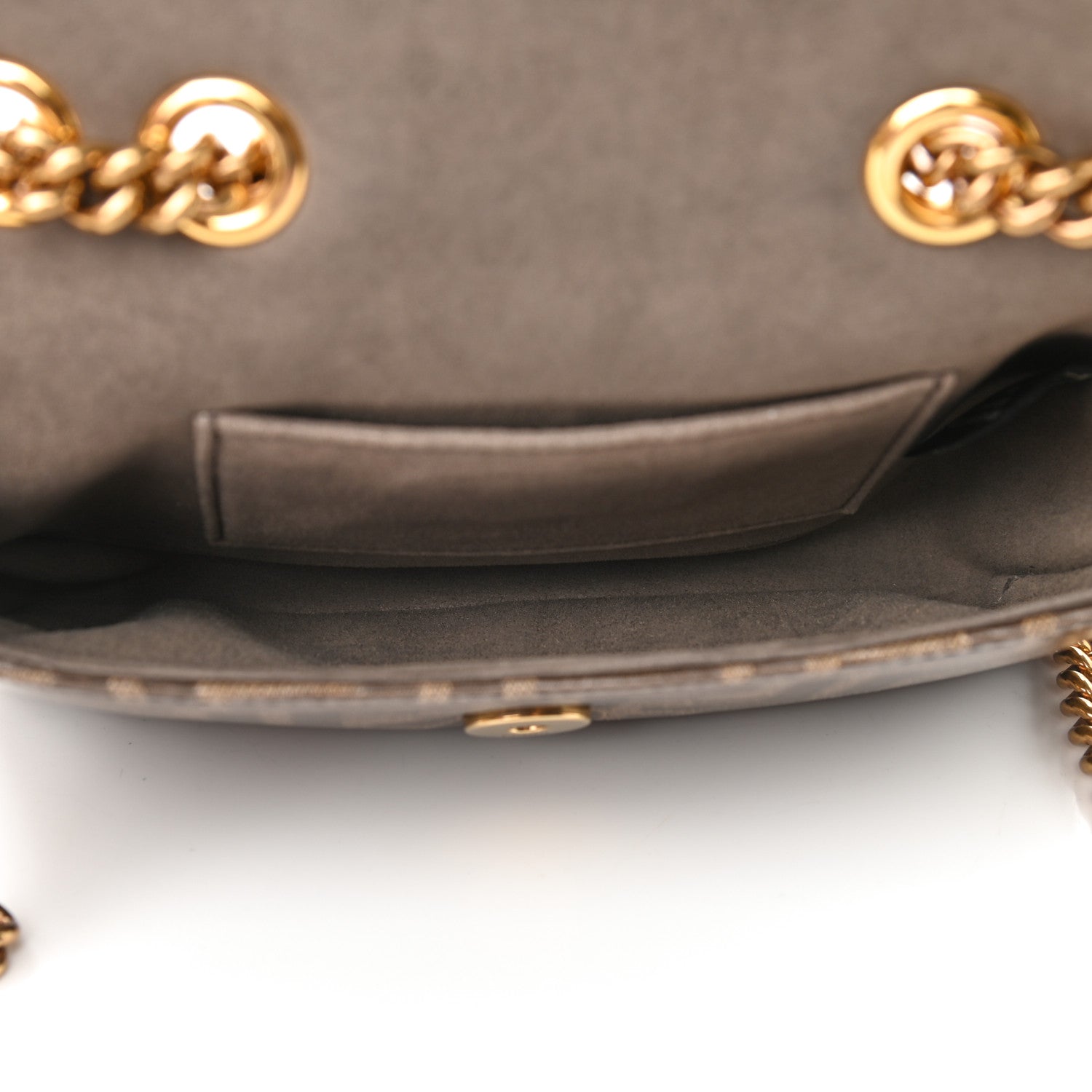 Fendi Glazed Fabric Vitello Century FF 1974 Stamp Patch Mini Double F Crossbody Bag Mogano Panna Black 5 of 10