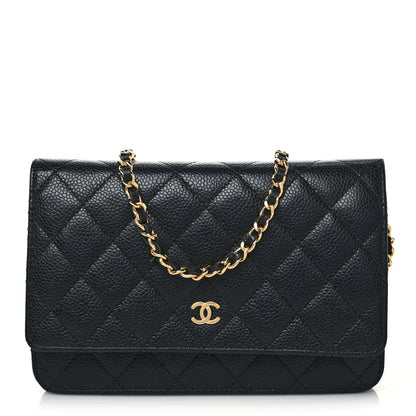 Chanel Caviar Quilted Wallet On Chain WOC Black 1 of 10
