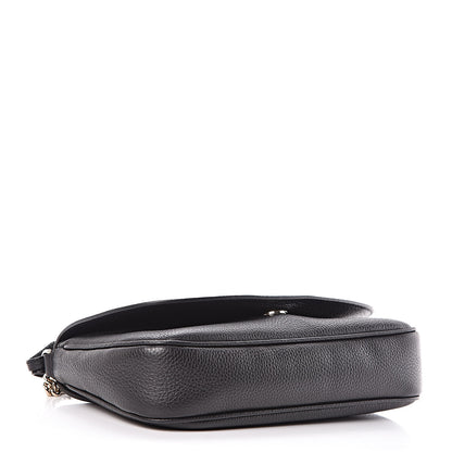 Gucci Pebbled Calfskin Medium Soho Flap Crossbody Black 4 of 12