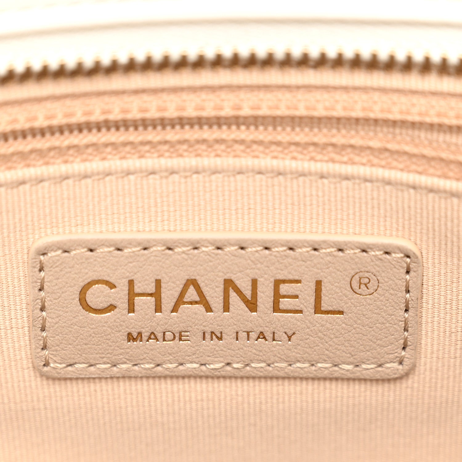 Chanel Calfskin CC Zipped Shopping Tote White 5 of 9