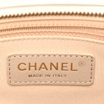 Chanel Calfskin CC Zipped Shopping Tote White 5 of 9