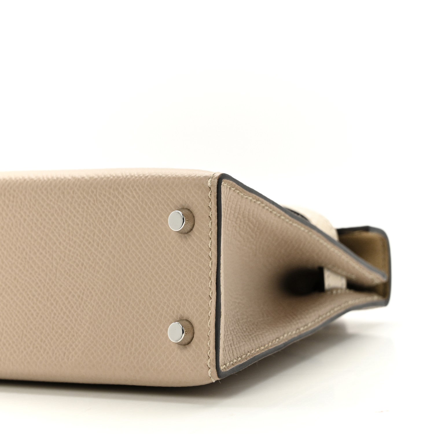 Hermes Epsom Tri-Color Mini Kelly Sellier 20 Trench Craie Etoupe 9 of 12