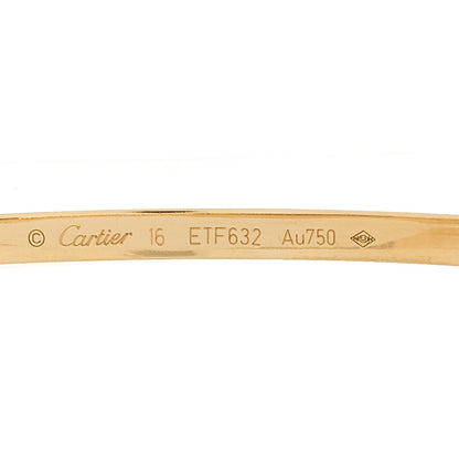 Cartier 18K Yellow Gold Small LOVE Bracelet 16 3 of 7