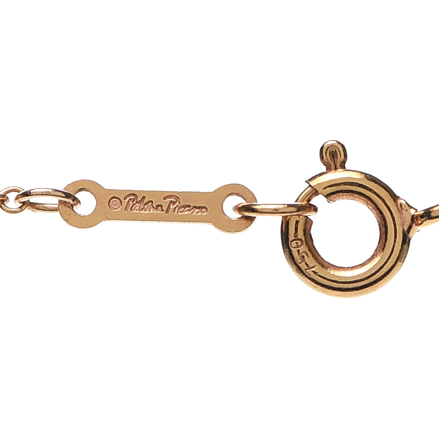 18K Rose Gold Small Paloma Picasso Olive Leaf Pendant Necklace