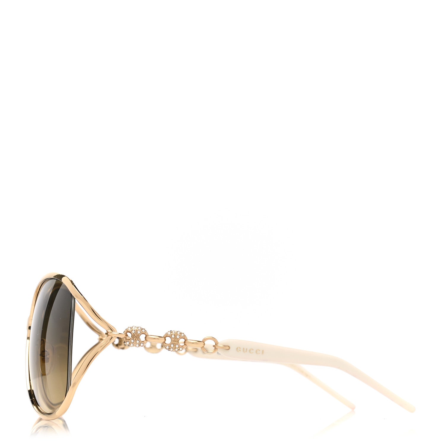 Gucci Crystal Marina Chain Sunglasses GG4250/N/S White 3 of 8