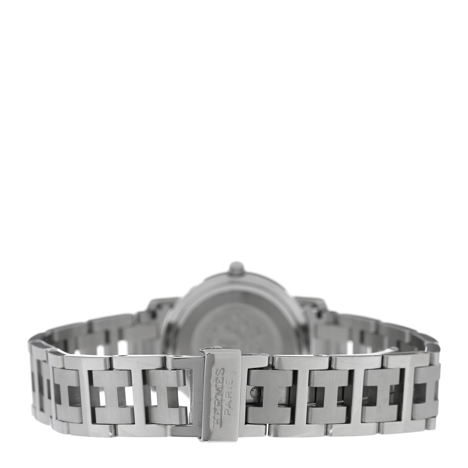 Hermes Stainless Steel 24mm Clipper Quartz Watch White 3 of 4