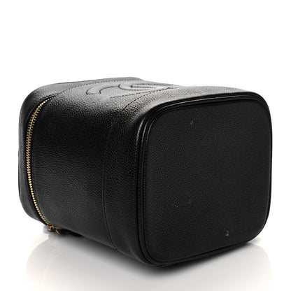 Chanel Caviar Vanity Cosmetic Case Black 4 of 13