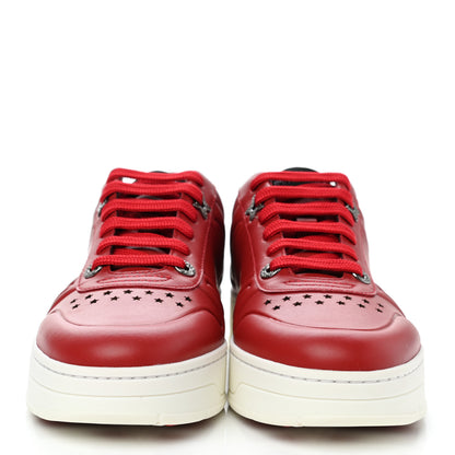 Jimmy Choo Calfskin Hawaii Sneakers 37.5 Red 2 of 9