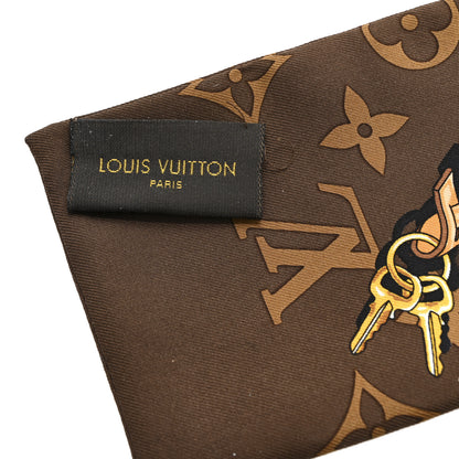Louis Vuitton Silk Monogram Confidential Bandeau Brown 3 of 3