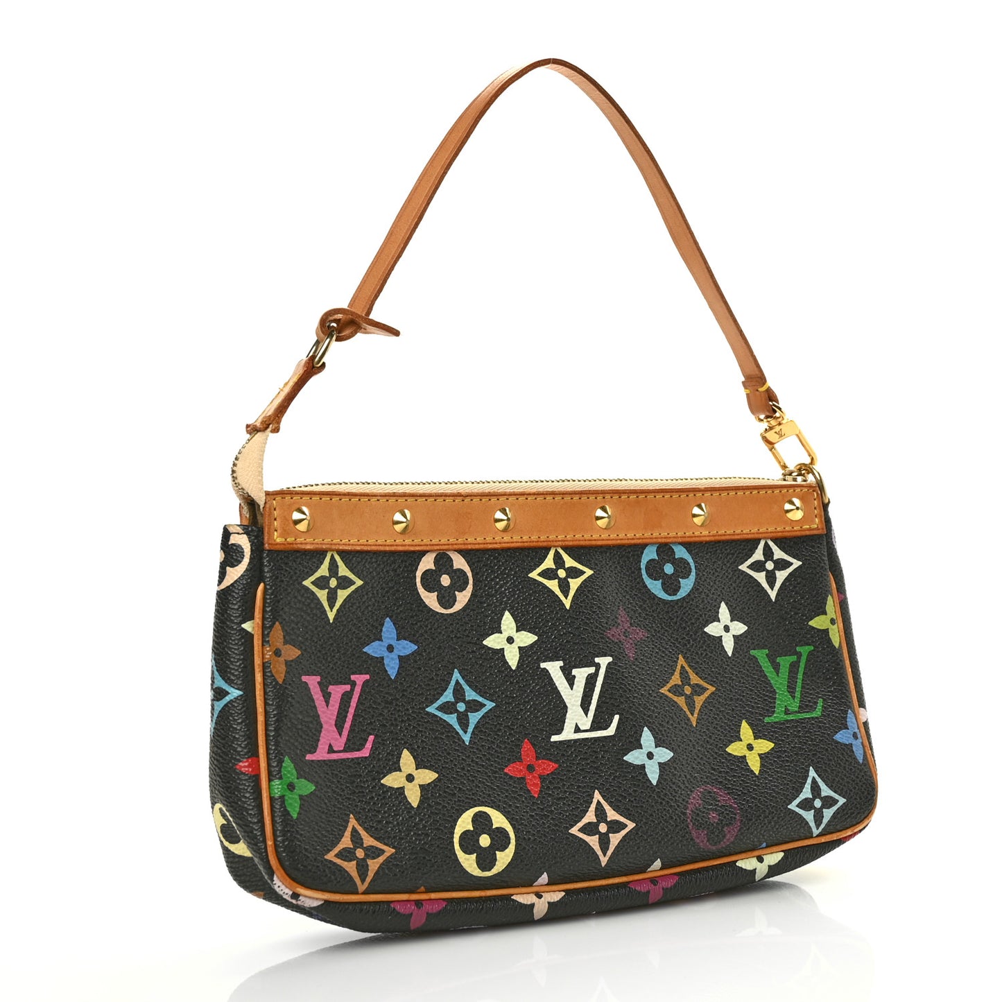 Monogram Multicolor Pochette Accessories Black