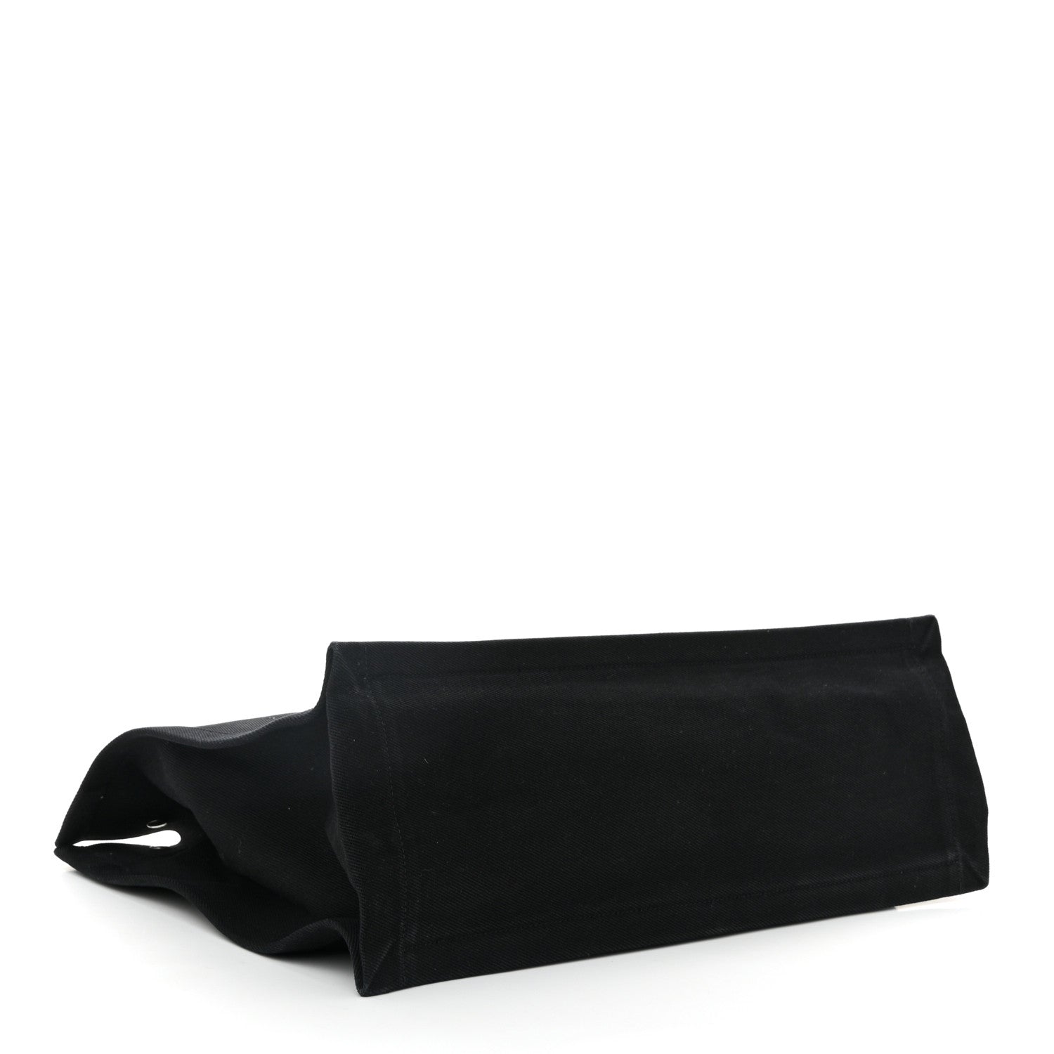 Saint Laurent Linen Calfskin Rive Gauche Tote Black 4 of 11