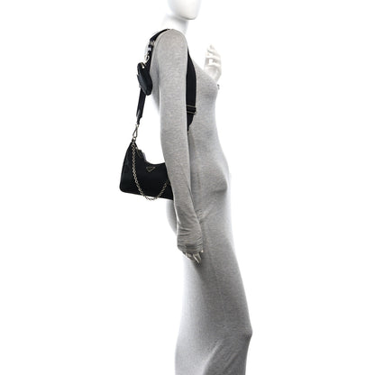 Prada Re-Nylon Saffiano Re-Edition 2005 Shoulder Bag Black 2 of 10