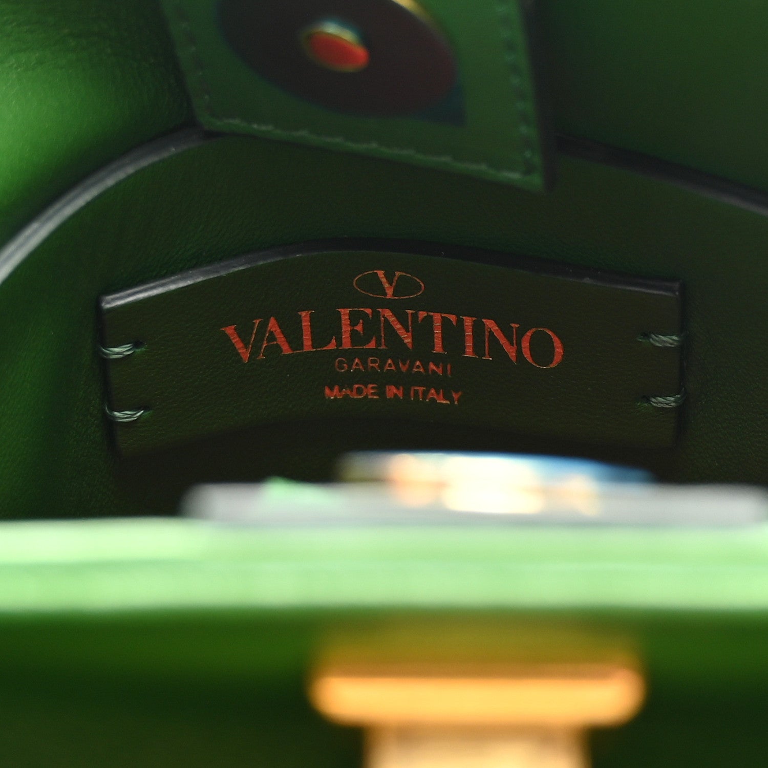 Valentino Garavani Nappa Small Roman Stud The Handle Bag Gea Green 6 of 9