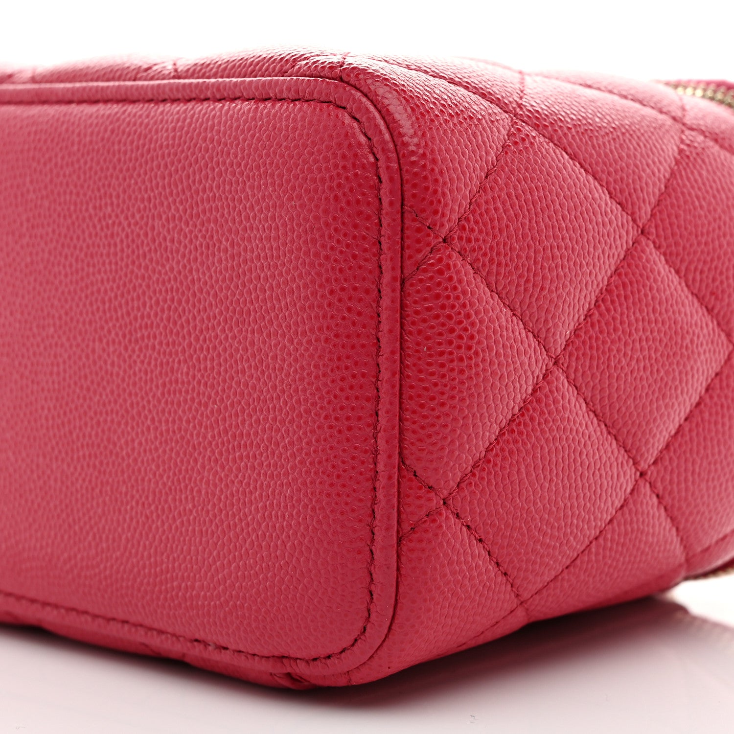 Chanel Caviar Quilted Small Vanity Case With Chain Pink 11 of 12