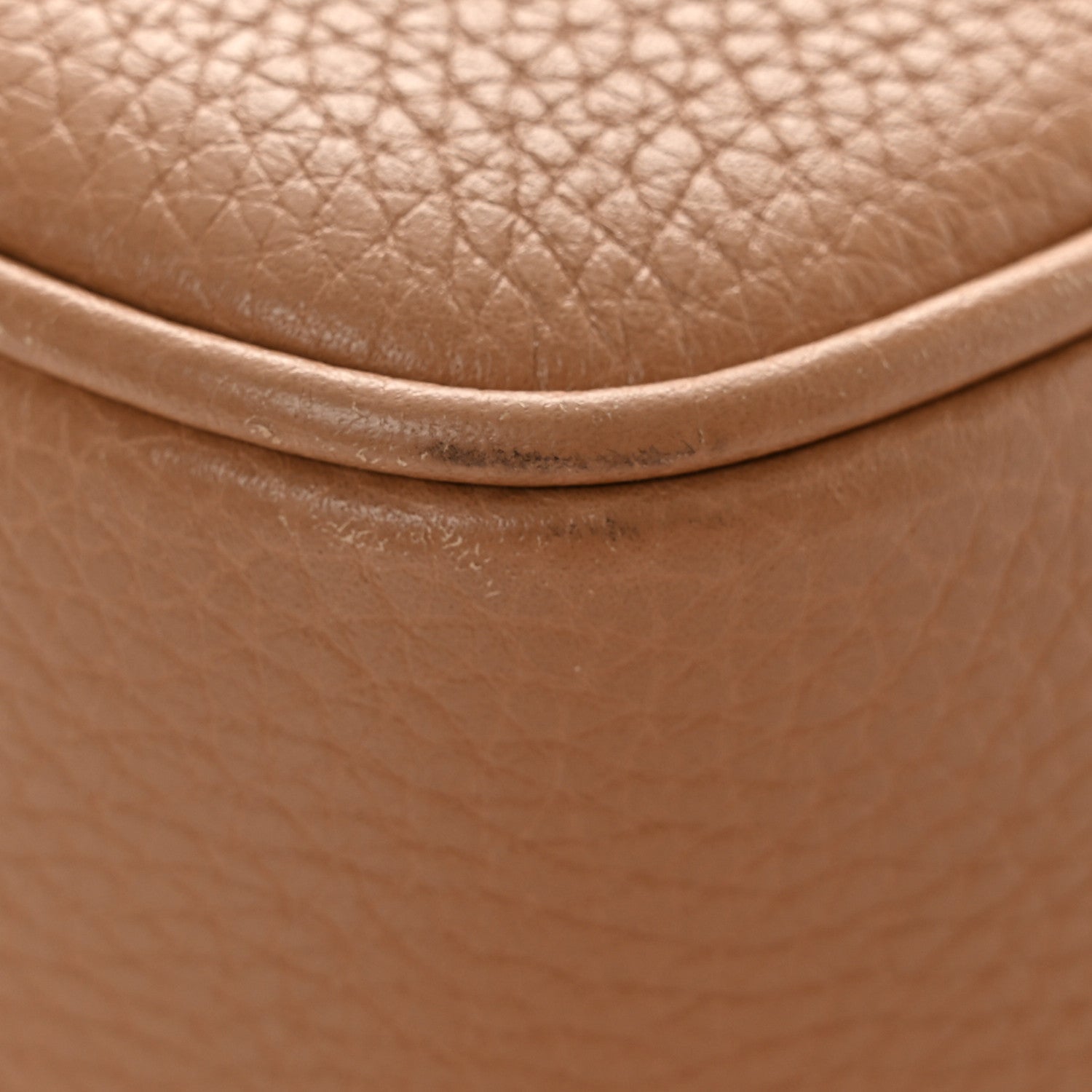 Gucci Pebbled Calfskin Small Soho Disco Bag Camelia 11 of 12