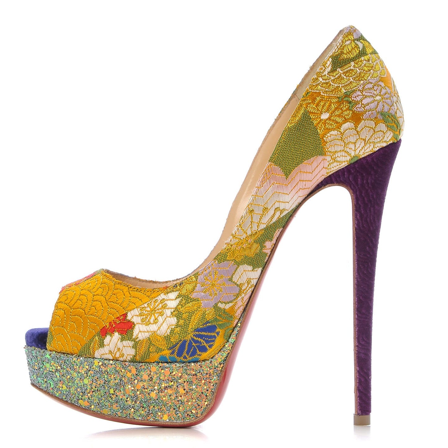 Tissu Glitter Dragon Lady Peep 150 Pumps 37.5 Pollen