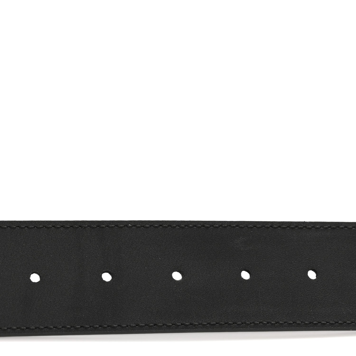 Gucci Moon Calfskin Pearl Double G 40mm Belt 80 32 Black Cream 4 of 6