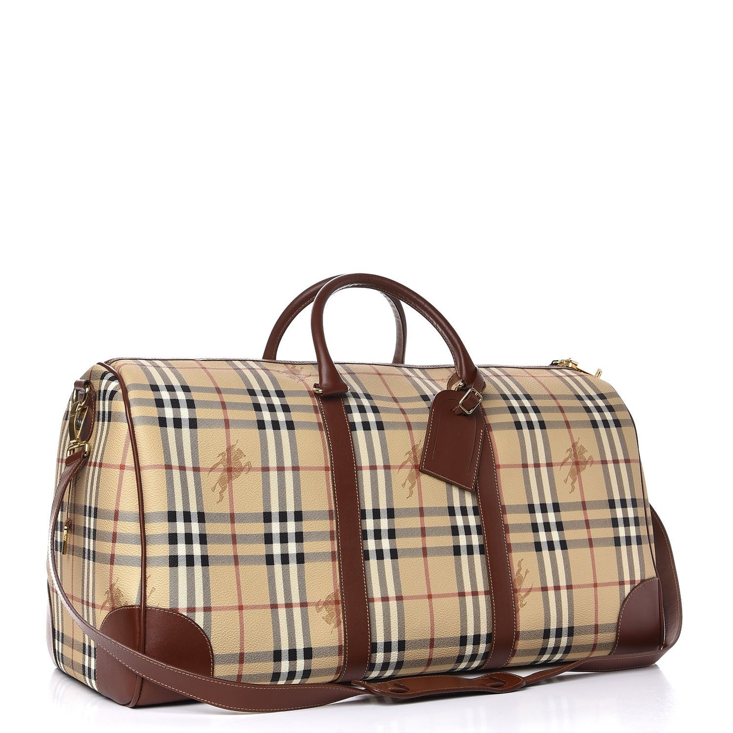 Haymarket Check Duffle Bag Brown