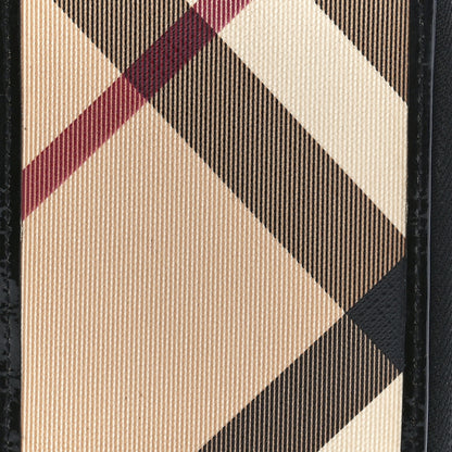 Burberry Haymarket Check Wristlet Pouch Black 8 of 12