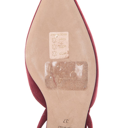 Christian Dior Suede Feather Dior Ethnie Flats 37 Medium Red 8 of 10