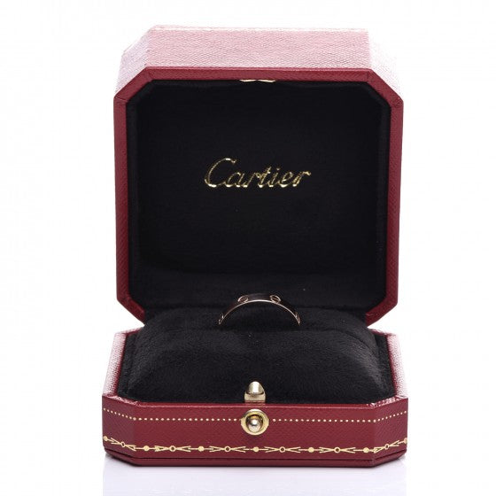 18K Pink Gold 3.5mm LOVE Wedding Band Ring 59 8.75