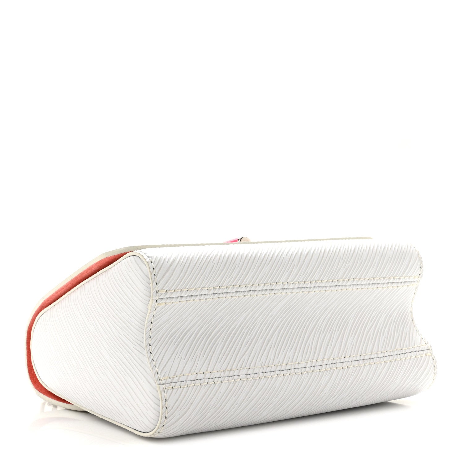 Louis Vuitton Epi Twist Braided Strap Shoulder Bag PM White PInk 5 of 14