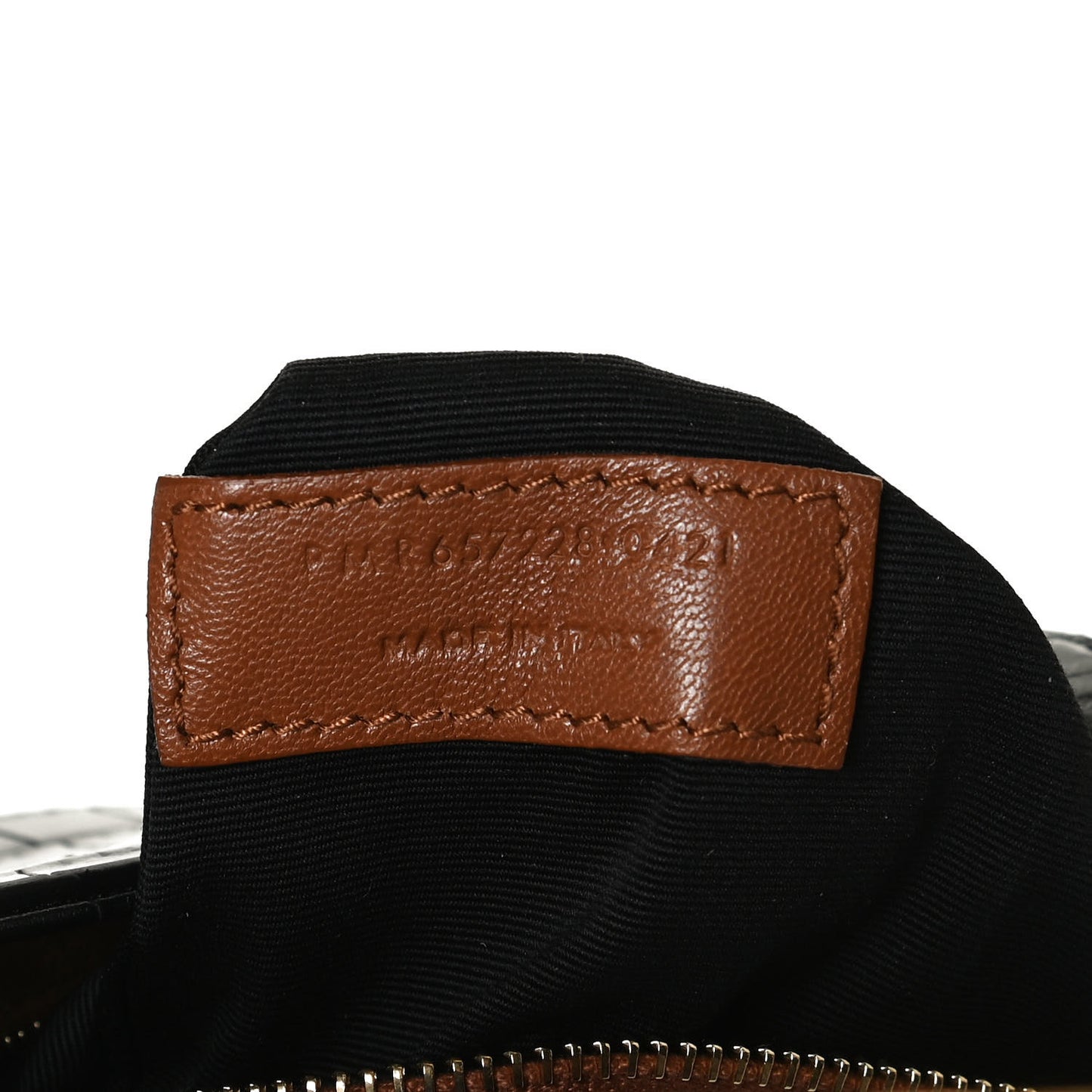Calfskin Crocodile Embossed Le 5 A 7 Hobo Black