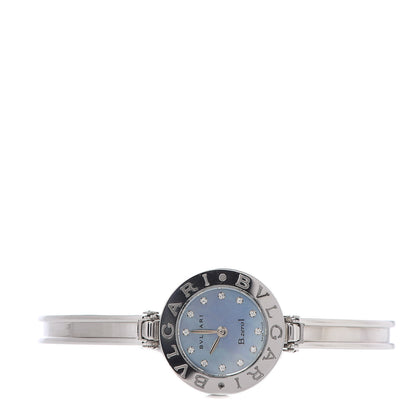 Bulgari Stainless Steel Diamond Blue Mother of Pearl 22mm B.zero1 Quartz Watch 3 of 6