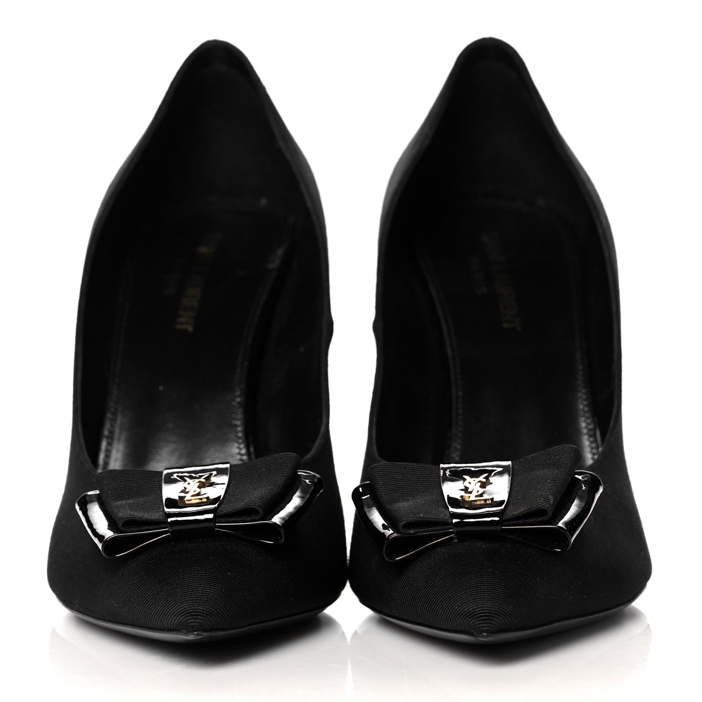 Calfskin Bow Anais Pumps 40 Black