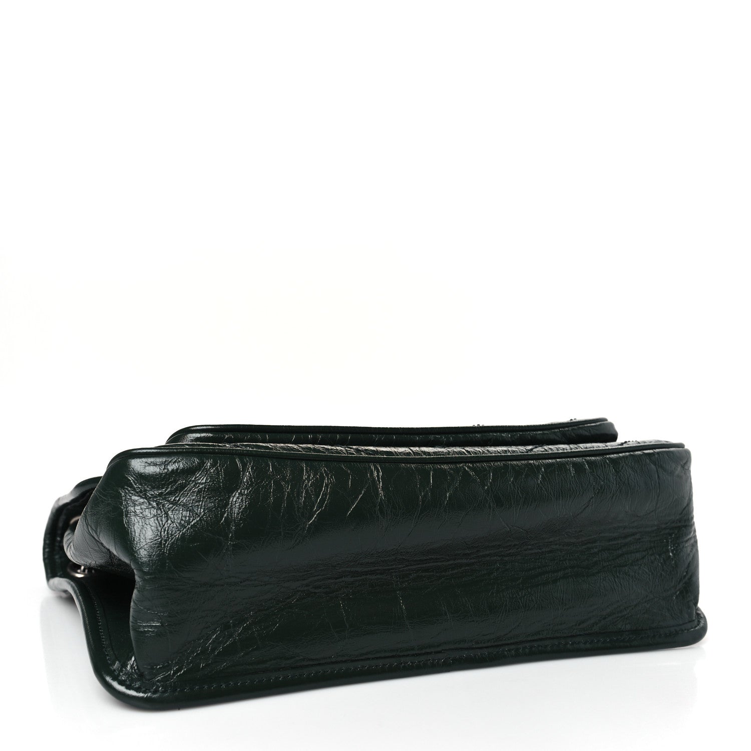 Saint Laurent Crinkled Calfskin Matelasse Monogram Medium Niki Chain Satchel Military Olive 4 of 9
