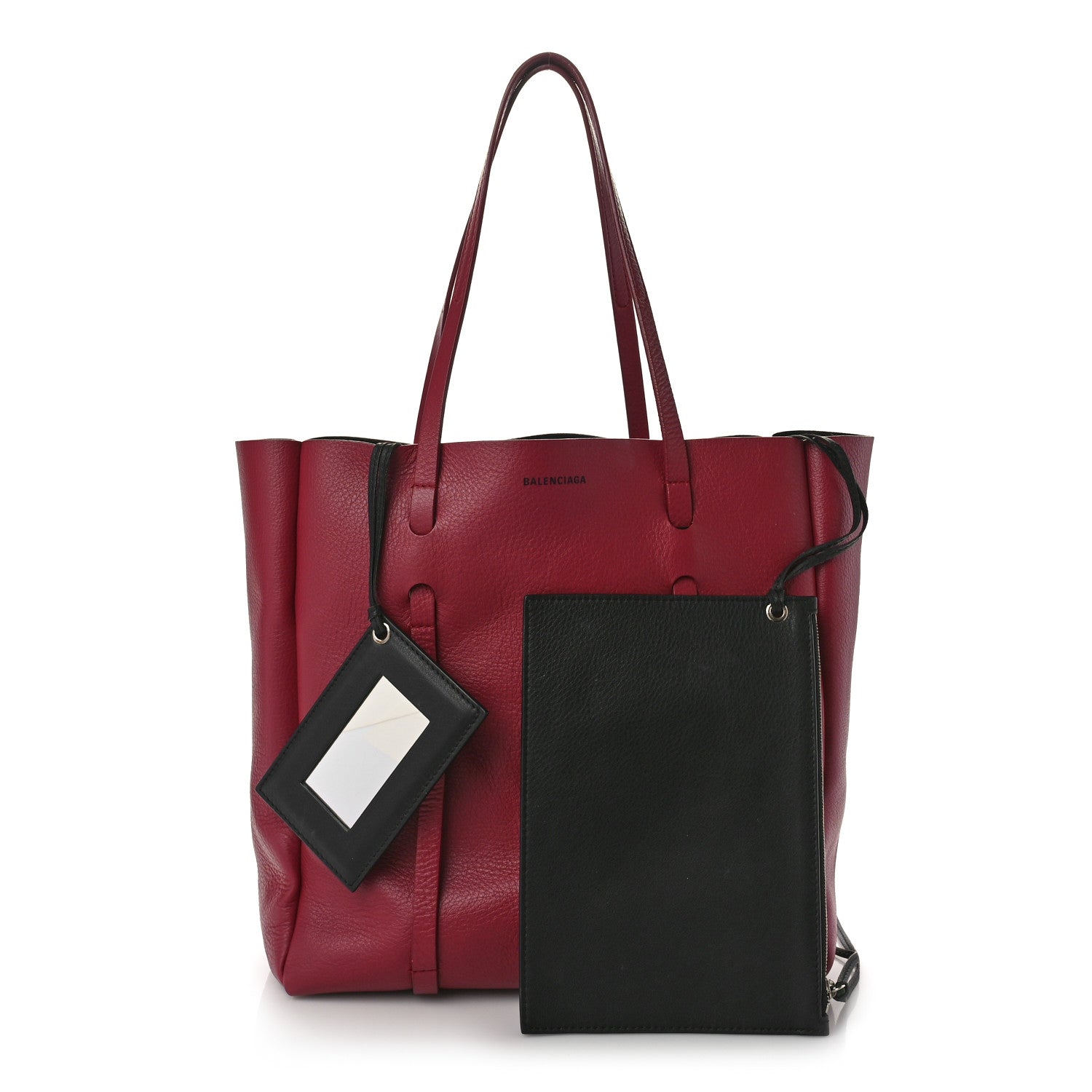 Balenciaga Veau Baltimore Double Sided Small Everyday Tote Rouge Vermeil Black 1 of 9