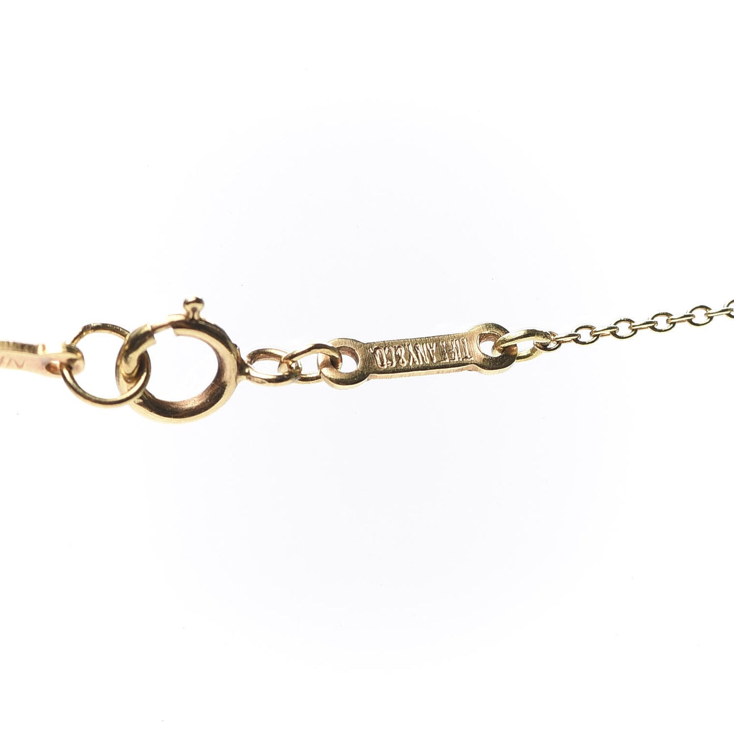 18K Yellow Gold Elsa Peretti Open Tear Drop Pendant Necklace