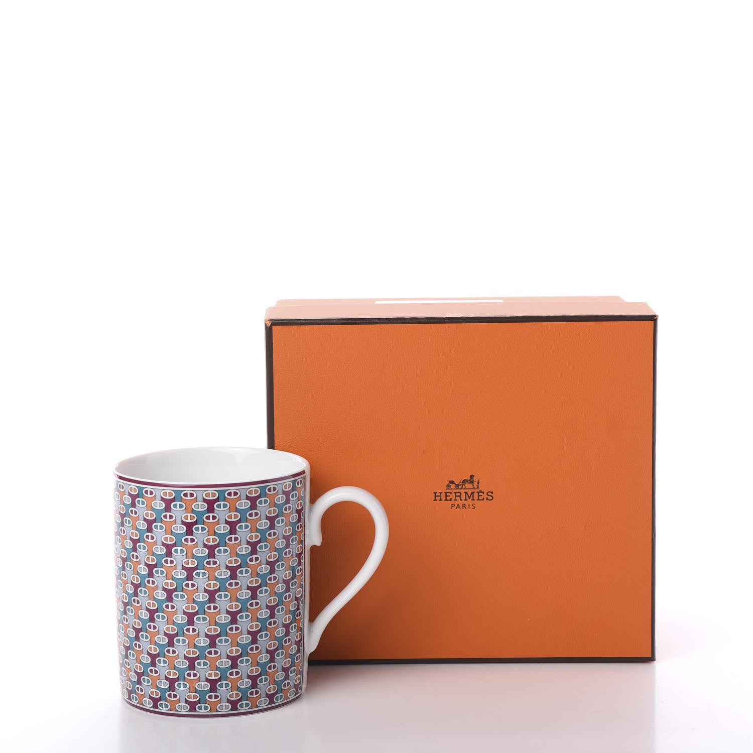 Hermes Porcelain Tie Set Mug 7 of 7