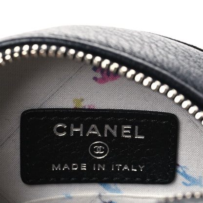 Chanel Goatskin Round Clutch With Chain Black 6 of 9