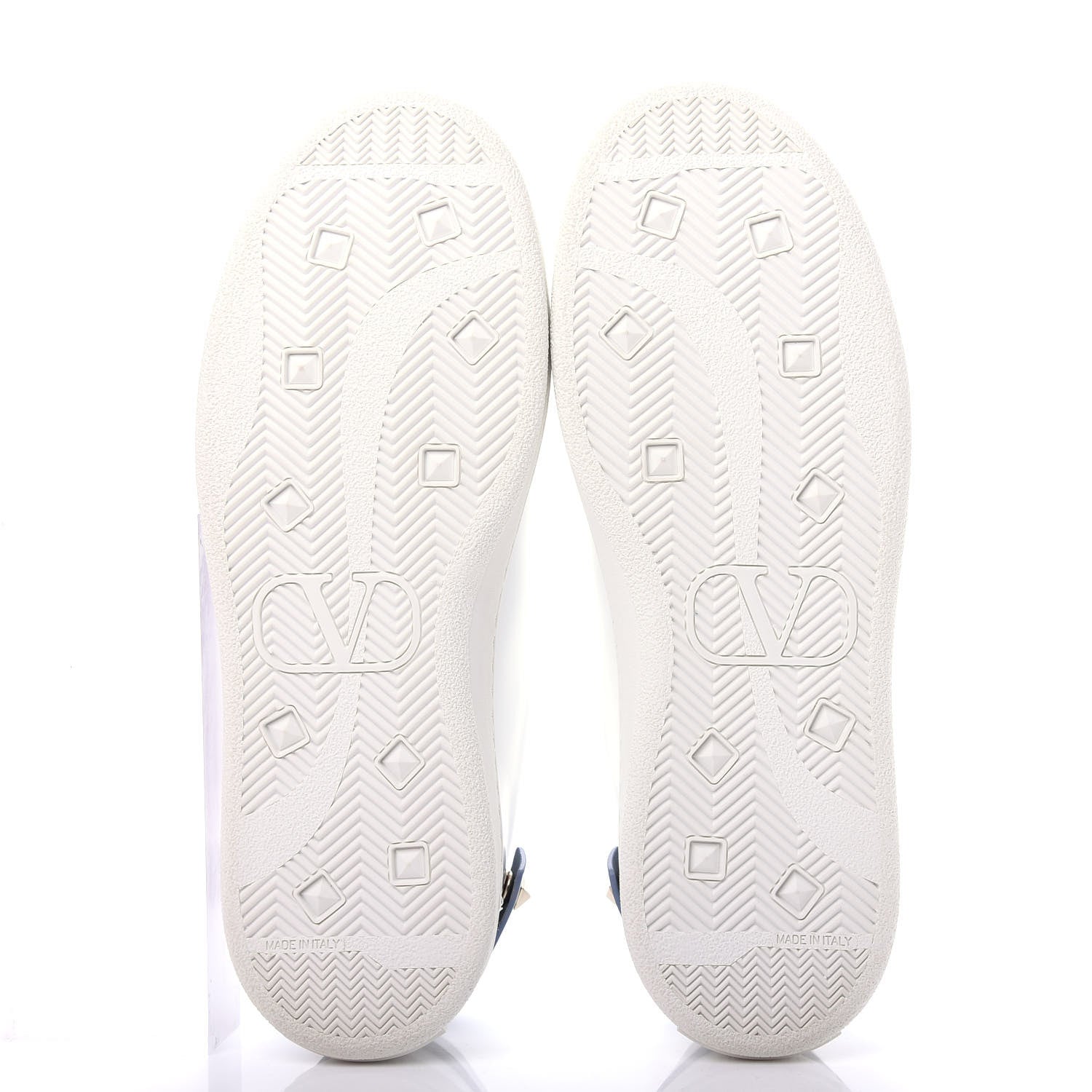 Valentino Garavani Calfskin Womens Backnet Sneakers 38.5 White Blue 6 of 11