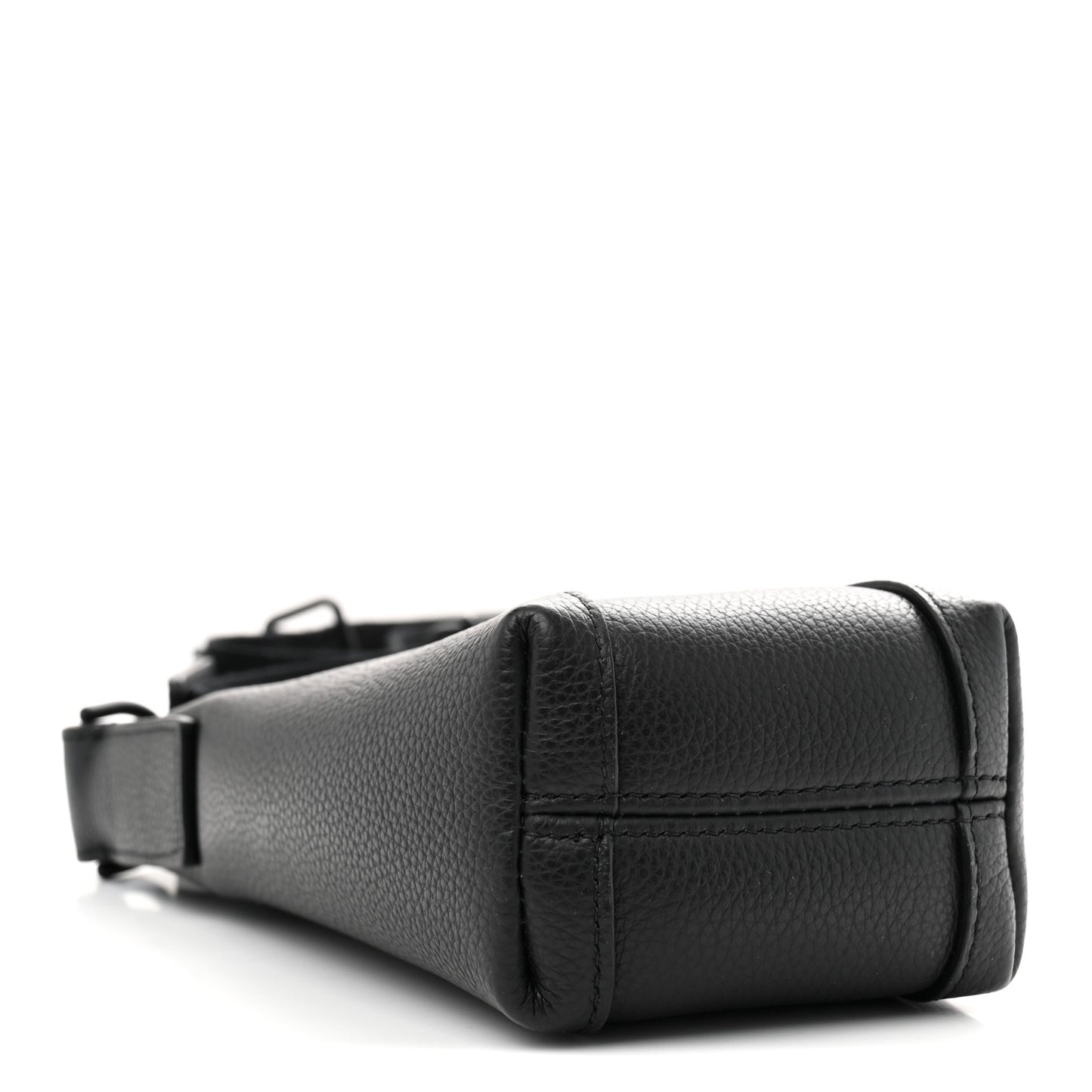 Calfskin Hourglass Phone Holder Bag Black