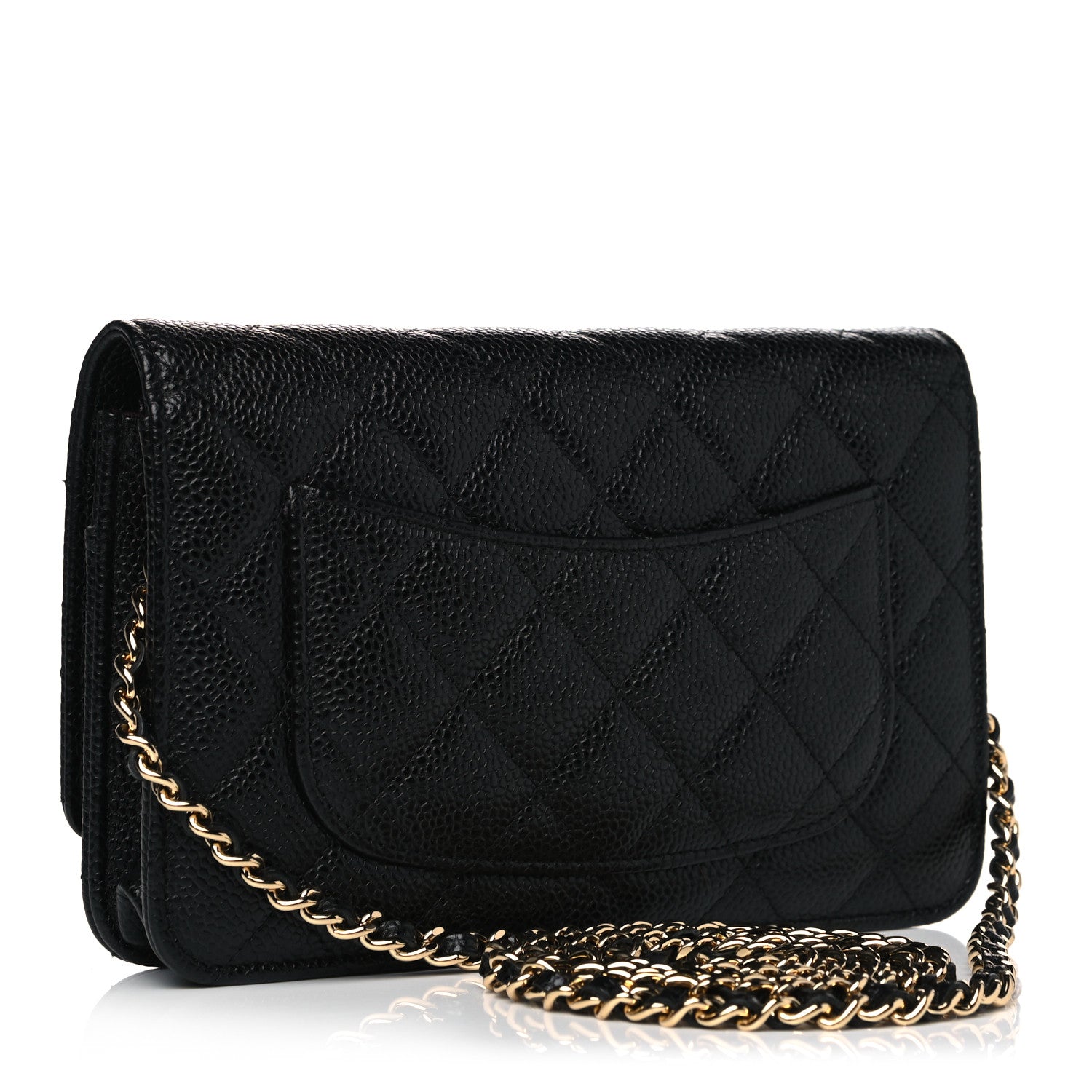 Chanel Caviar Quilted Wallet On Chain WOC Black 2 of 11