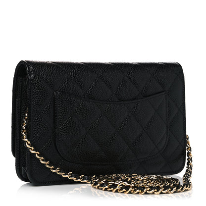 Chanel Caviar Quilted Wallet On Chain WOC Black 2 of 11