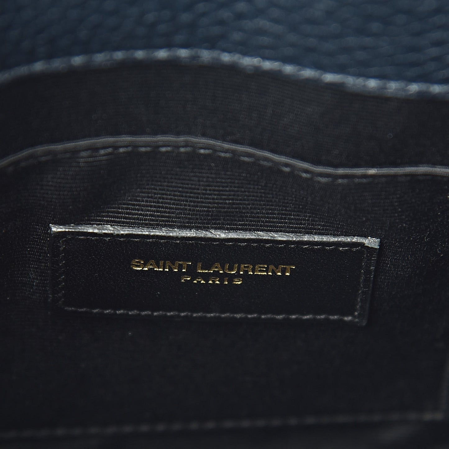 Grained Calfskin Nano Sac De Jour Marine