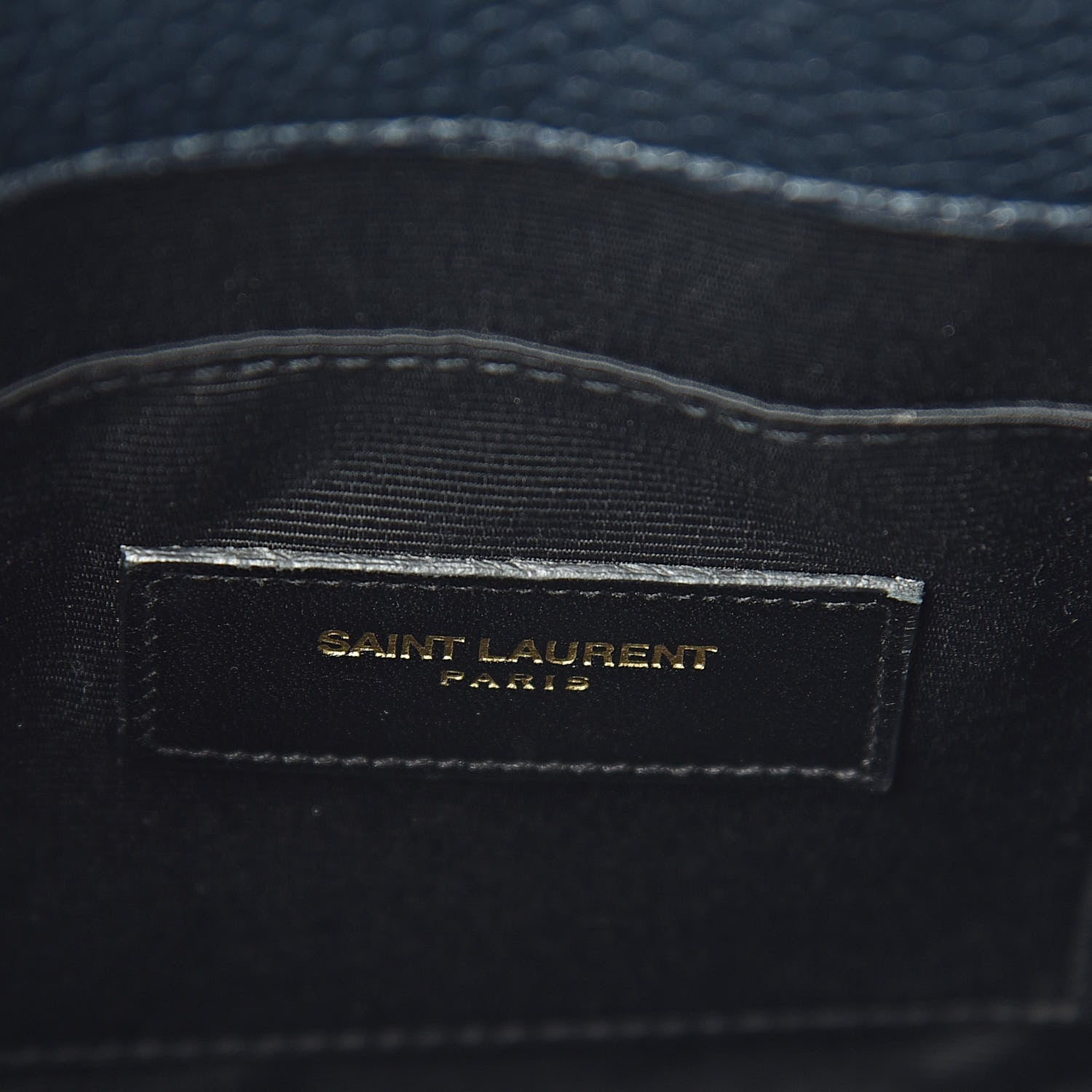 Saint Laurent Grained Calfskin Nano Sac De Jour Marine 6 of 12
