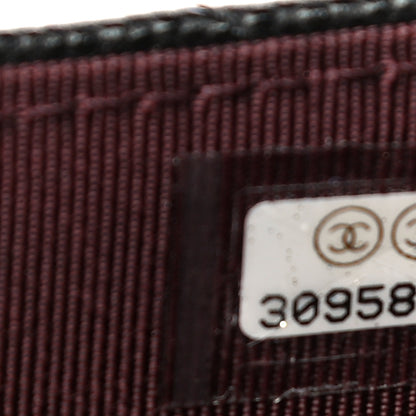 Chanel Caviar Quilted Flap Card Holder Chain Wristlet Black 8 of 12