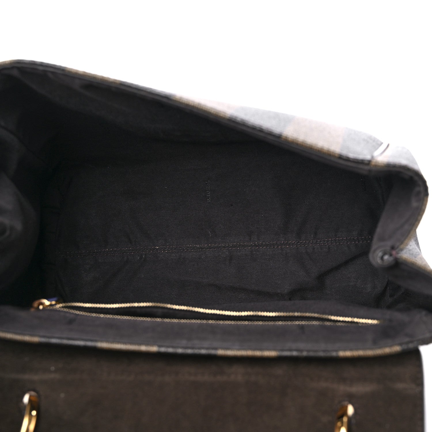 Fendi Pequin Spalmati Vitello Flamingo Shoulder Bag Tobacco Blue Neon 5 of 17