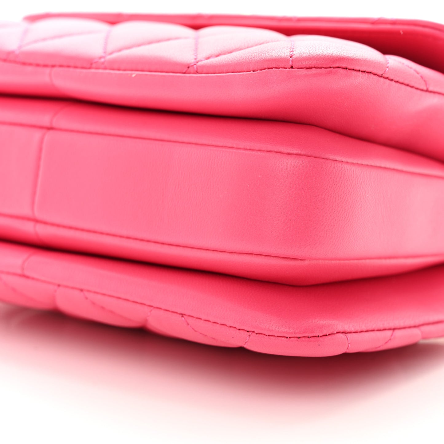 Lambskin Quilted Small Trendy CC Flap Dual Handle Bag Pink