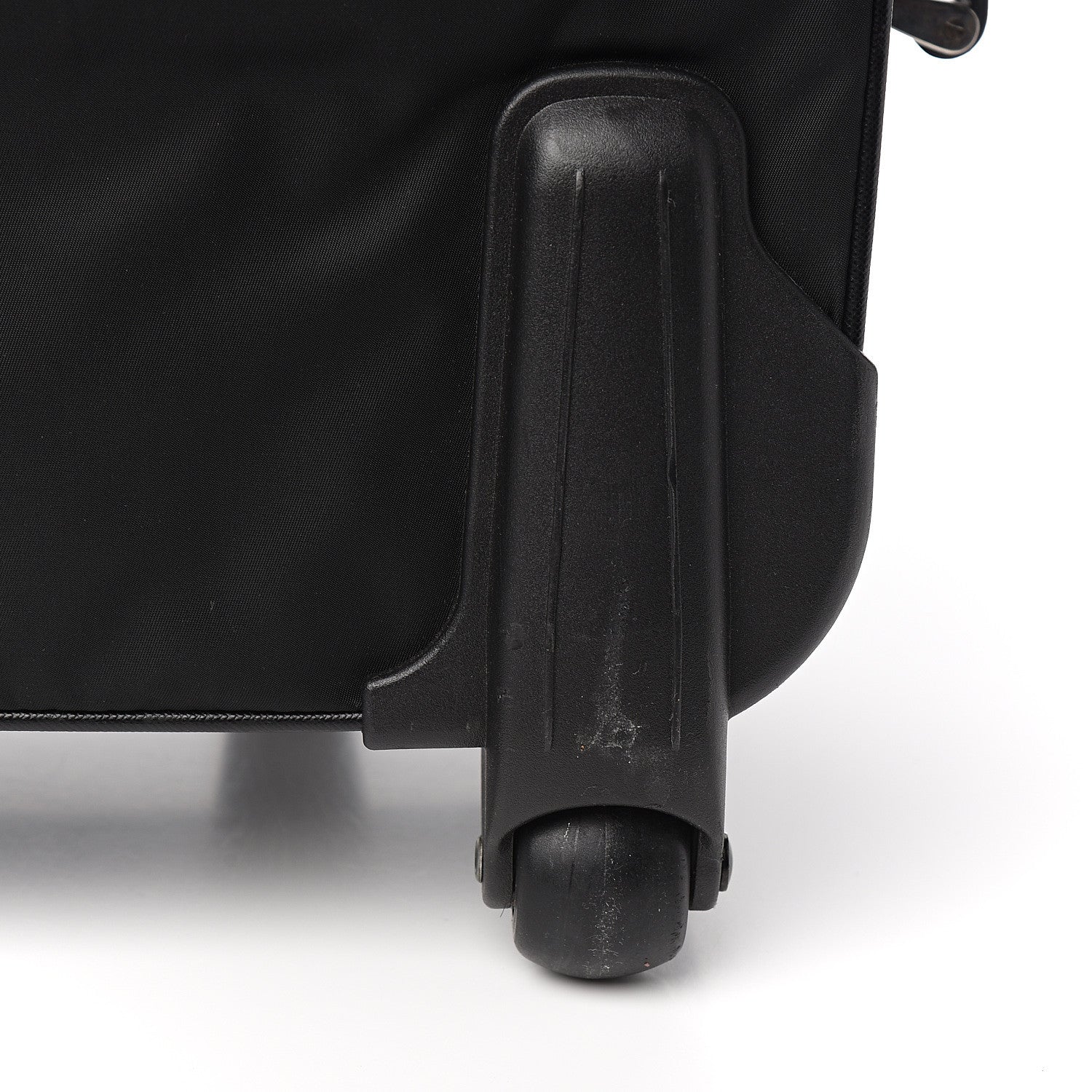 Prada Tessuto Nylon Saffiano Trolley Luggage Black 11 of 11
